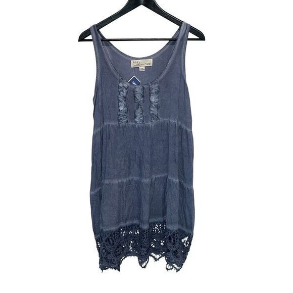 Vintage Havana Womens Crochet‎ Sleeveless Scoop Neck Mini Dress Medium NWT - Picture 1 of 7